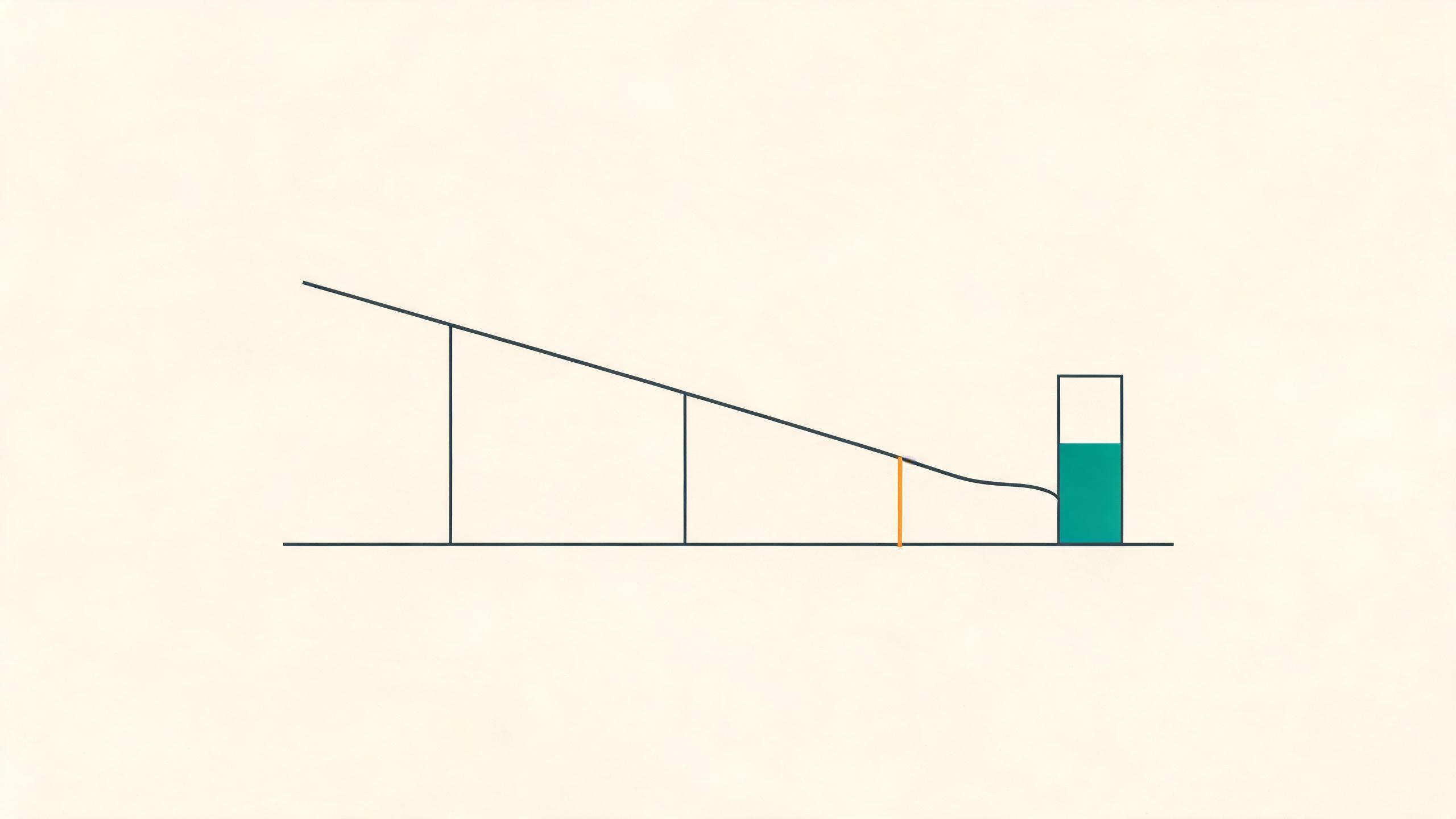 Schematic: melanin absorption falling across wavelength, with penetration depth rising